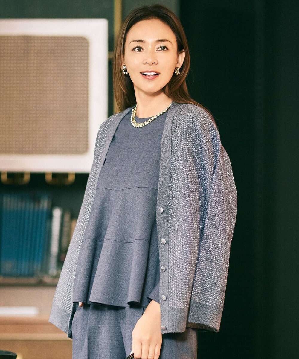 自由区 S 【SHIHOさん着用】ラメツイード カーディガン 