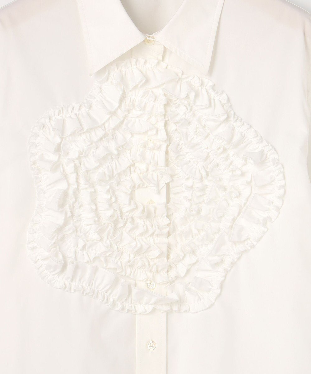 組曲 S 【組曲×setsuko sagittaire】フラワーフリルシャーティング ブラウス 