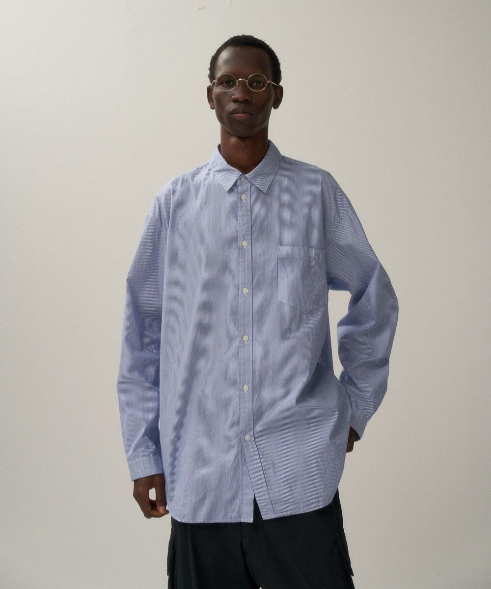 ATON GIZA BROAD | ウォッシュドシャツ - UNISEX 