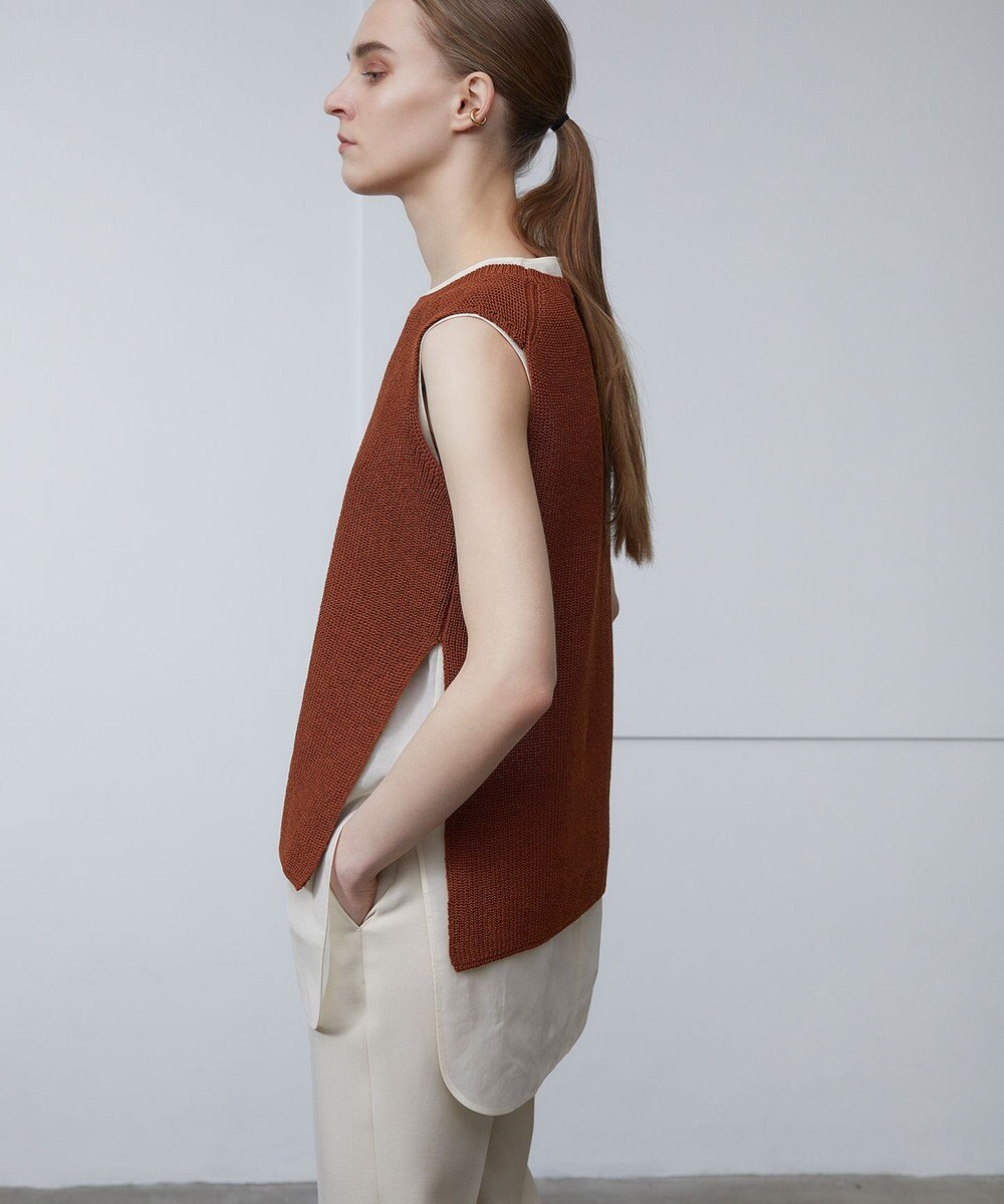 BEIGE， BARR / ノースリーブニット 