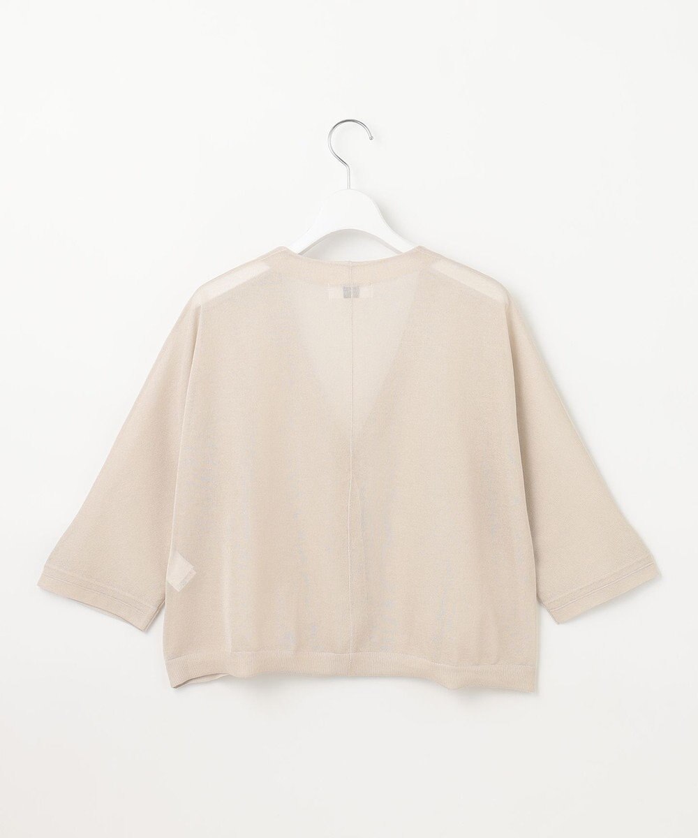 J.PRESS LADIES L 【洗える】シアーライトニット Vネック カーディガン 