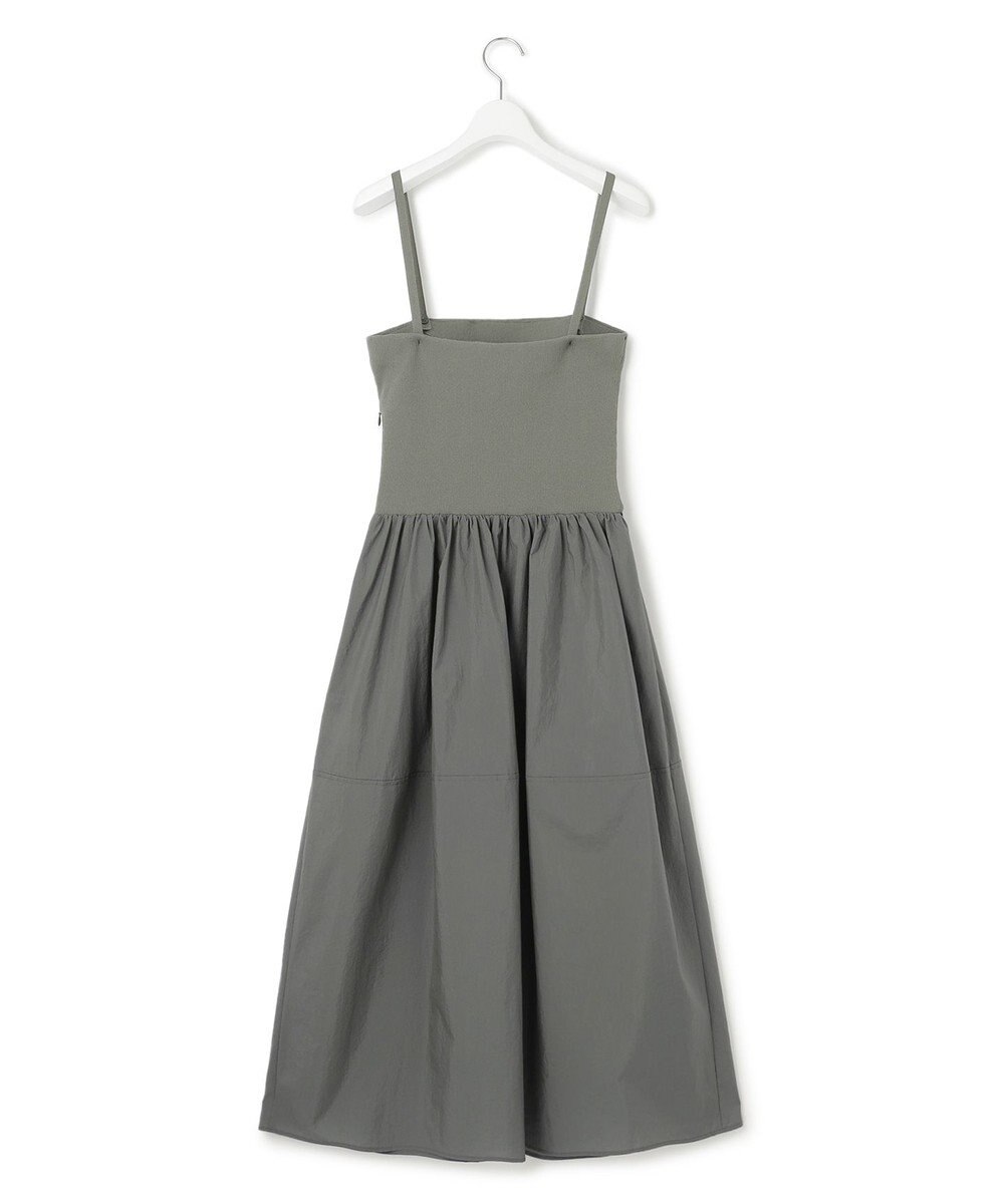 23区 S 【洗える】ブライトナイロンワッシャー ニットコンビワンピース 