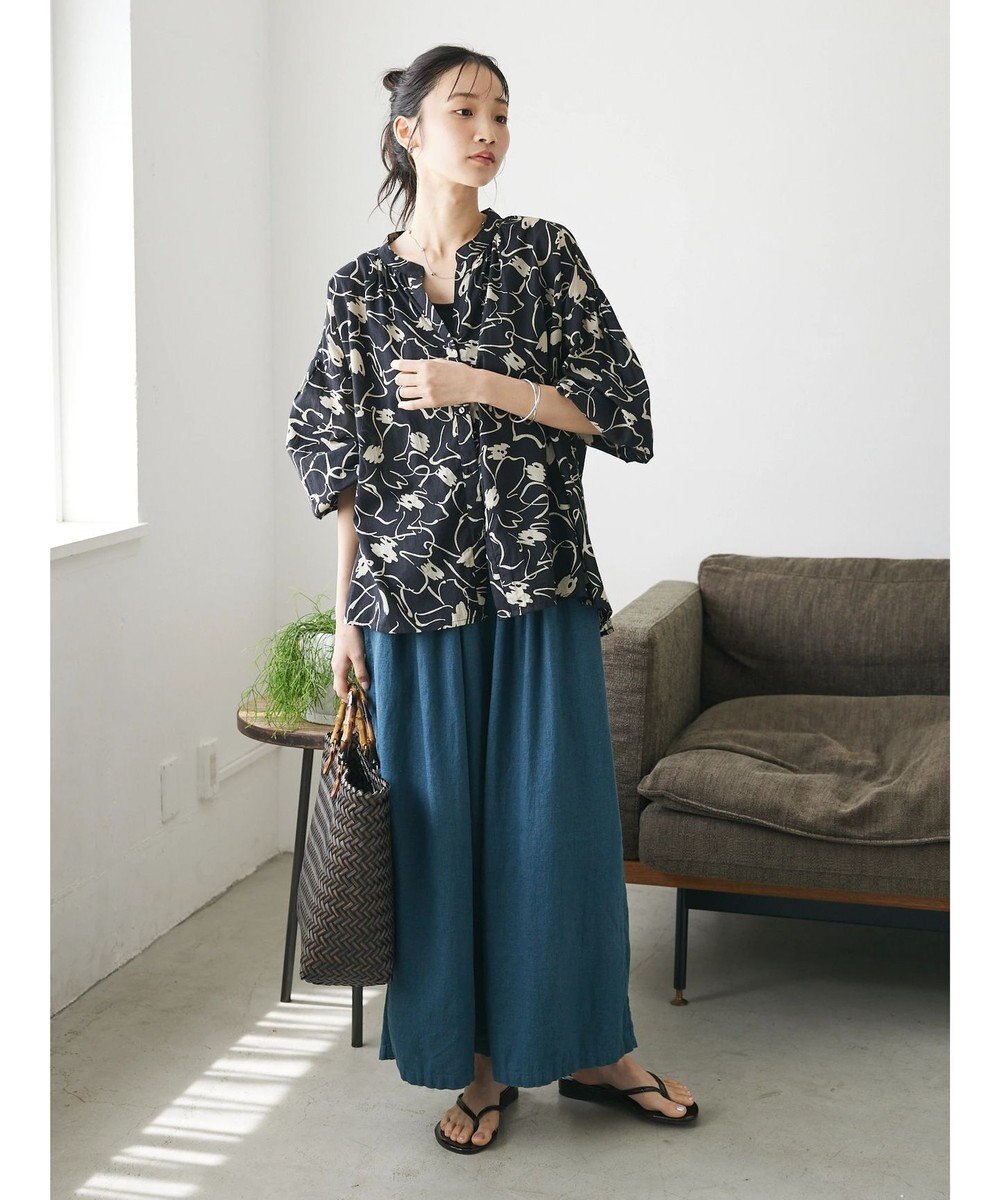 CRAFT STANDARD BOUTIQUE インド綿アソート柄シャツチュニック 