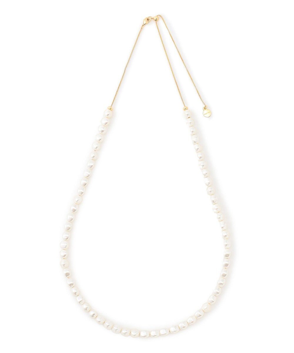 23区 パールスライドチェーンネックレス 