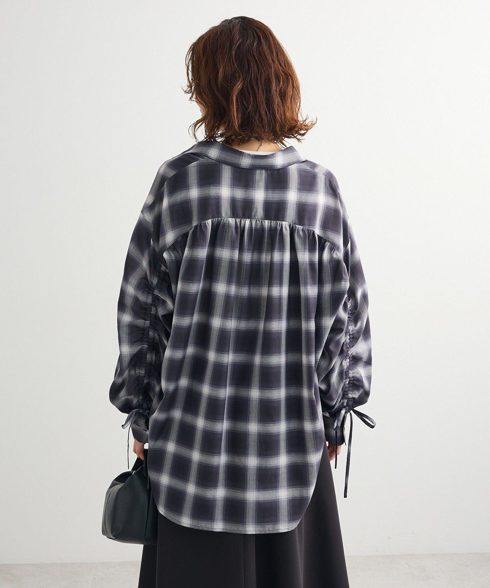 Green Parks ・ＥＬＥＮＣＡＲＥ　ＤＵＥ　チェックギャザーシャツ 