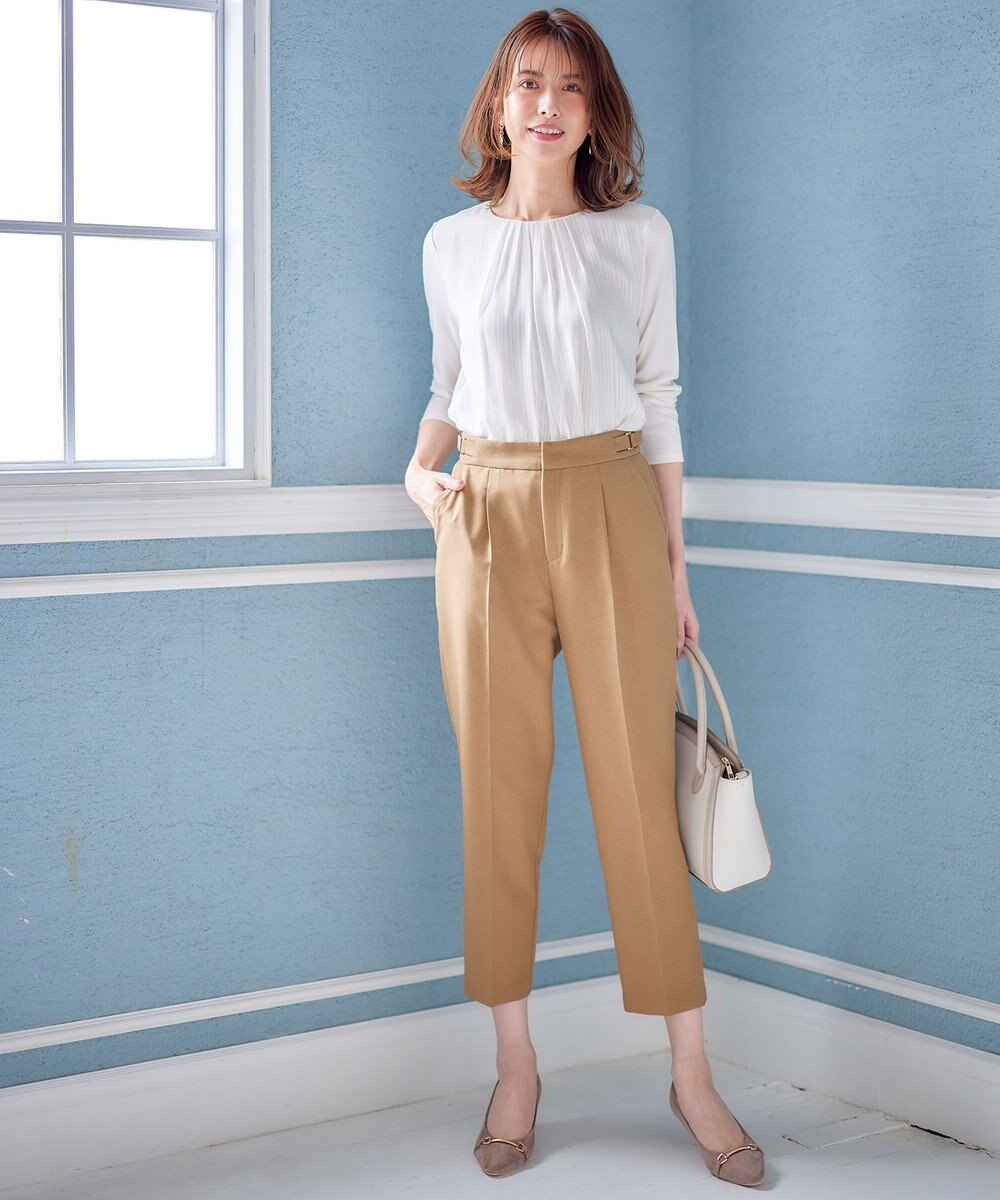 ANY SIS L 【吸水速乾・UVケア】コンフォートジャージー シフォンコンビ カットソー 