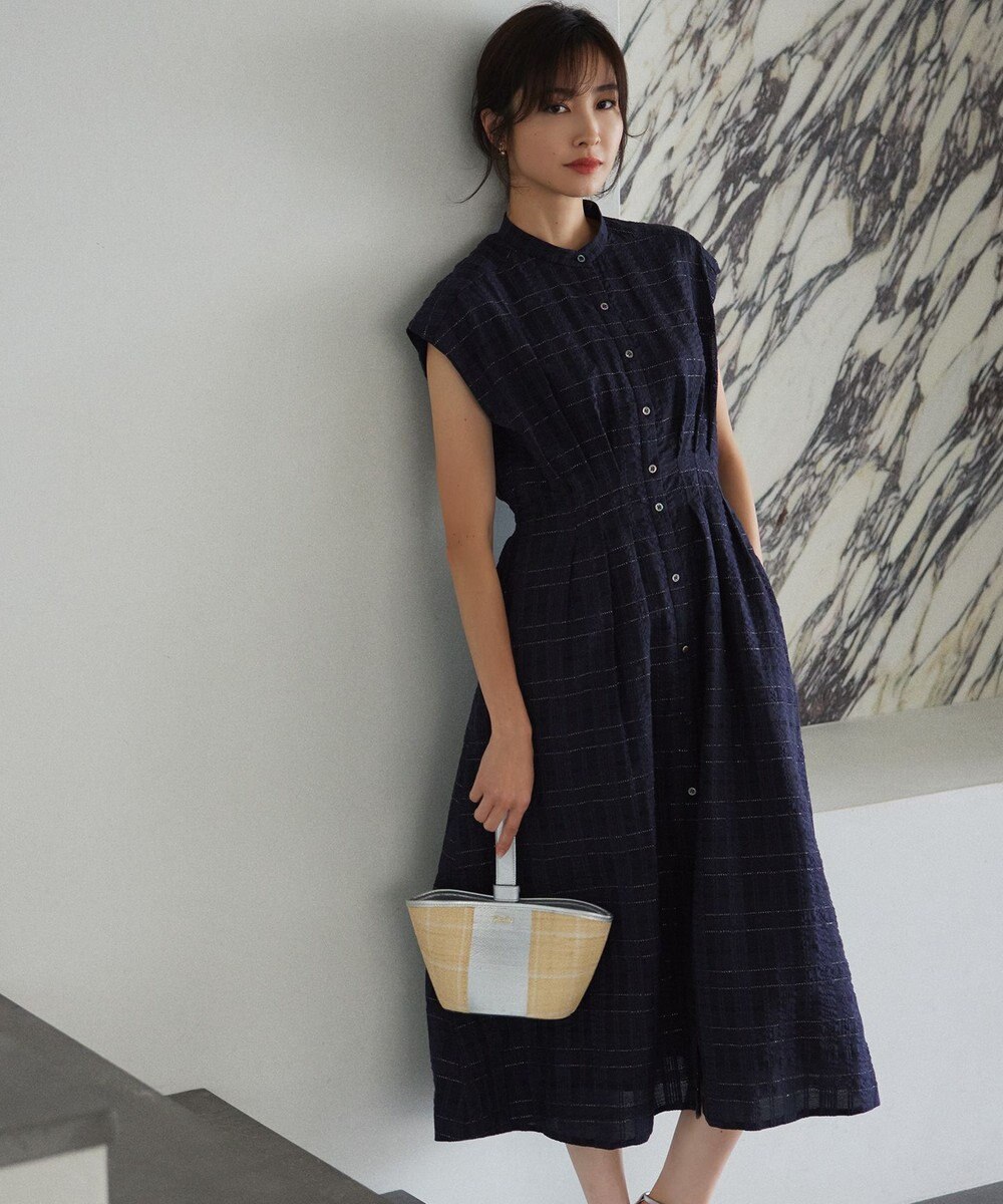 組曲 S ラメシアーチェック ワンピース 