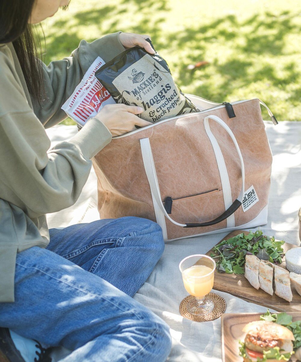 YUSHI Enjoy life - TOTE (L) 帆布トートバッグ 