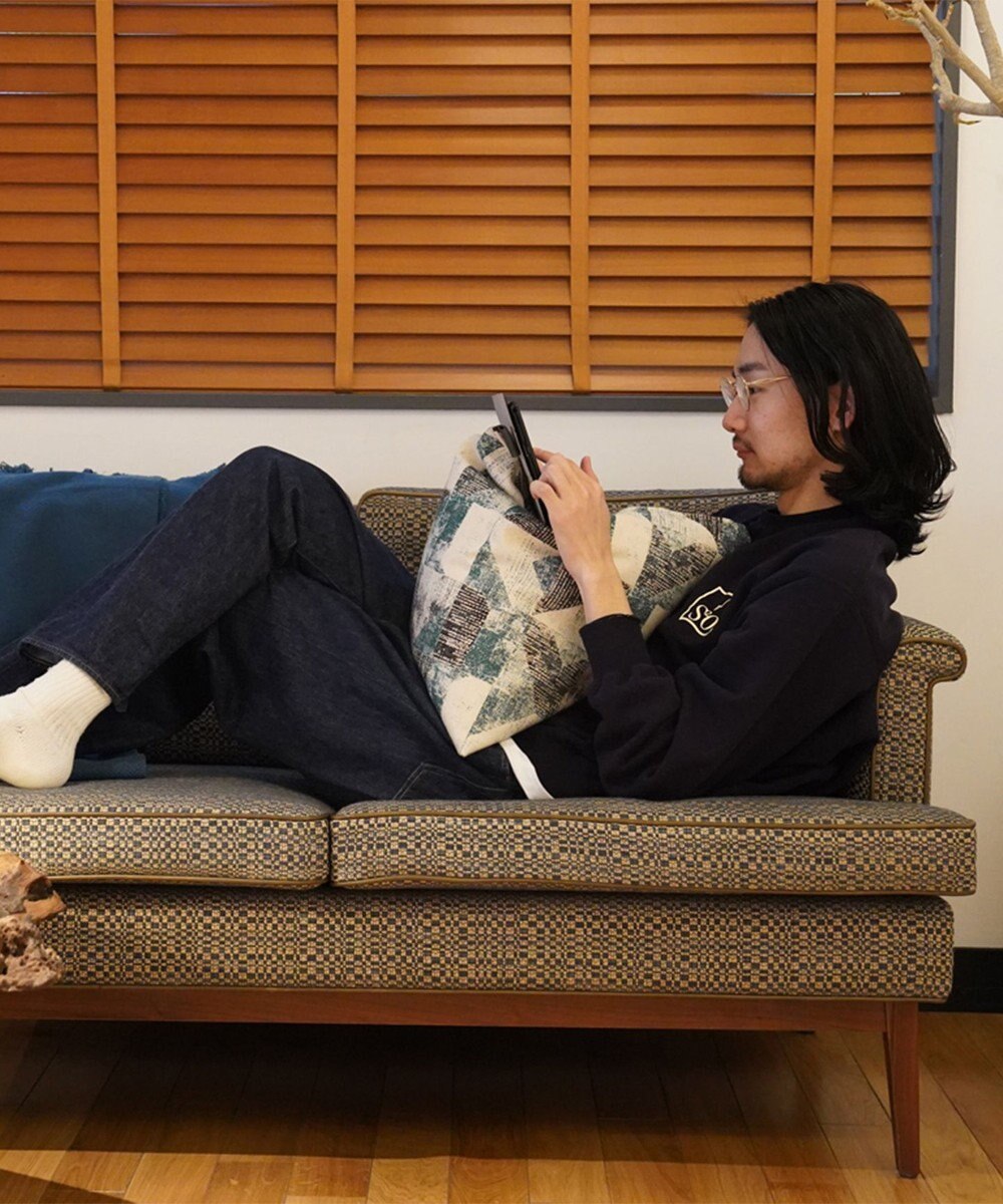 ビーズクッション tetra 【&CRAHUG】オーガニックコットン8号帆布 ビーズクッションNAGI ミニサイズ 