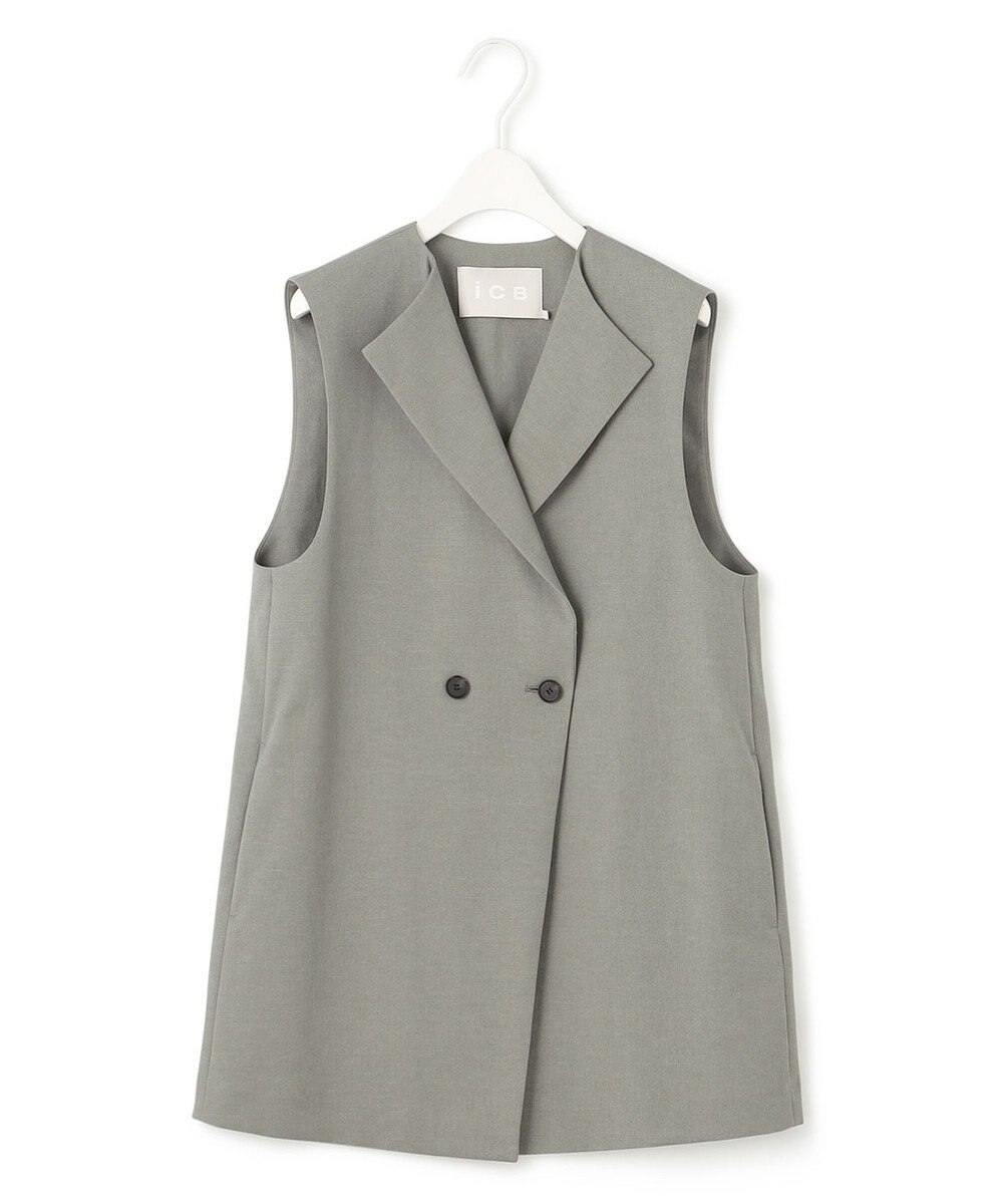 ICB 【接触冷感・UVケア・撥水・洗える】 LooseWeave ノーカラージレ 