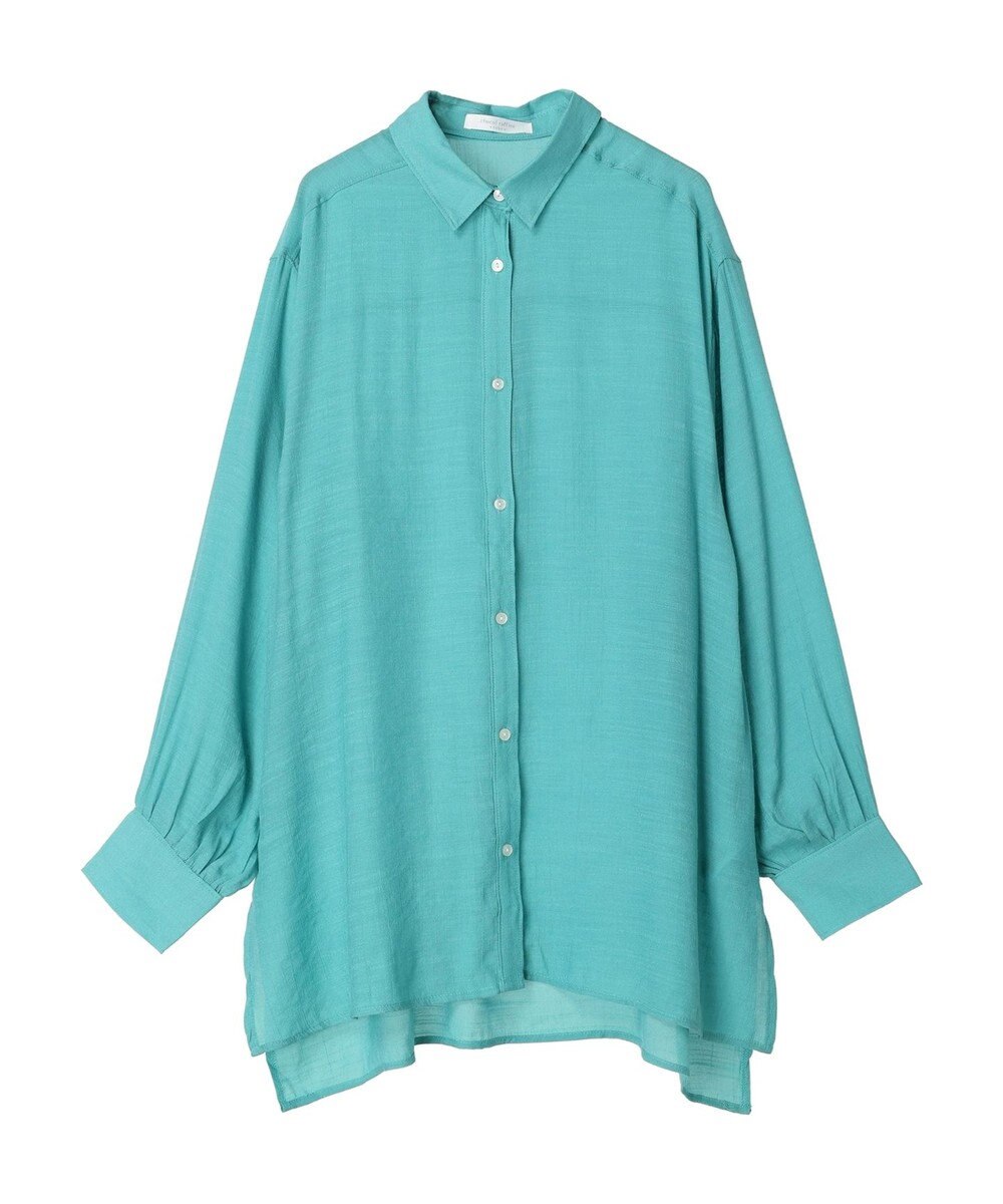 Green Parks ジャガードシアーシャツ 