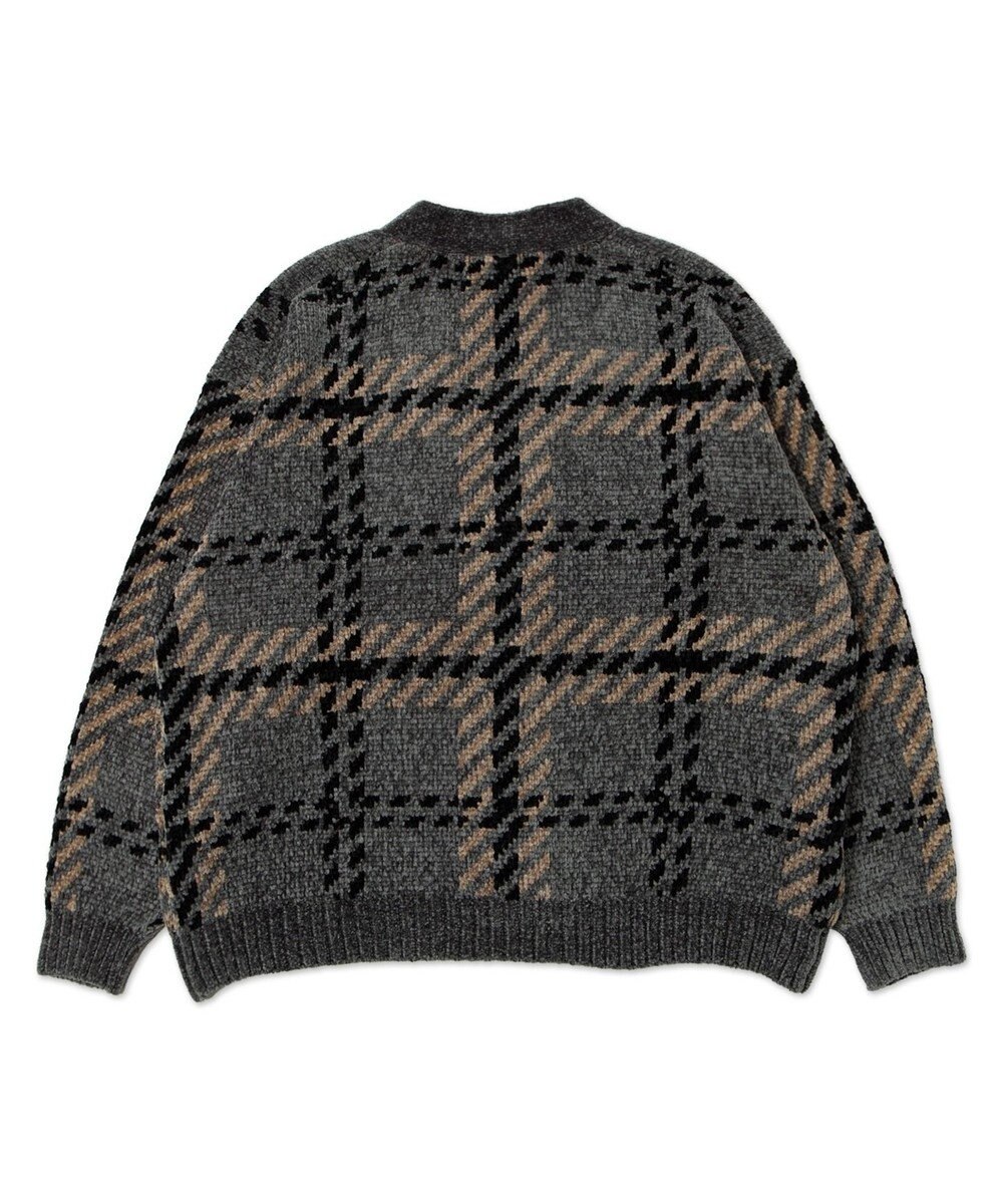 WEGO ベロアモールパターンカーディガン 