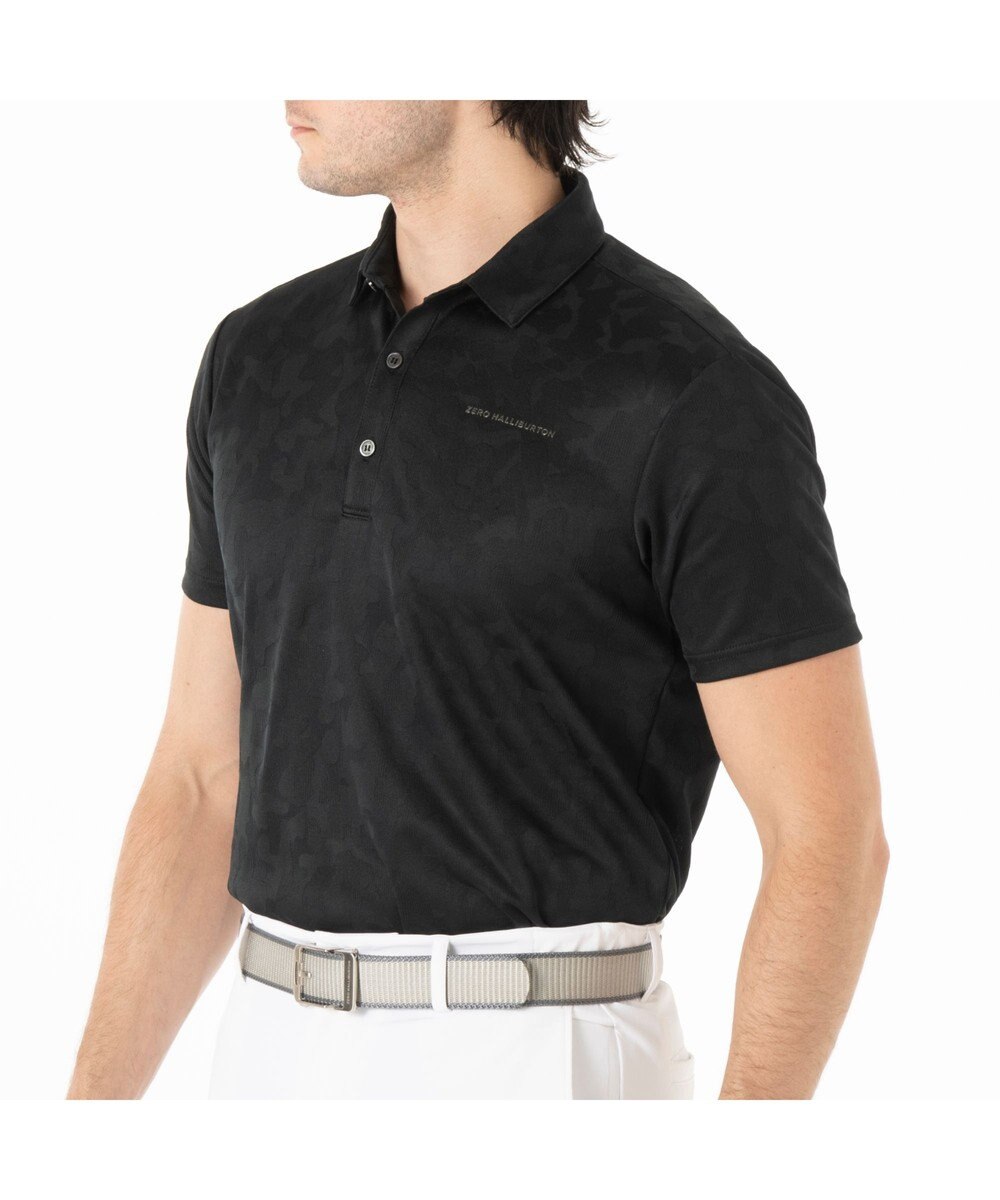 ZERO HALLIBURTON エレガントカモ柄ジャガードポロシャツ ZHG-M5S8a 82956 