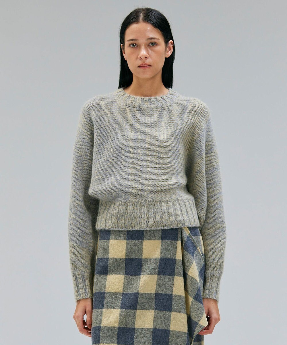 BEIGE， MARANA / モヘア混ミックスドルマンニット 