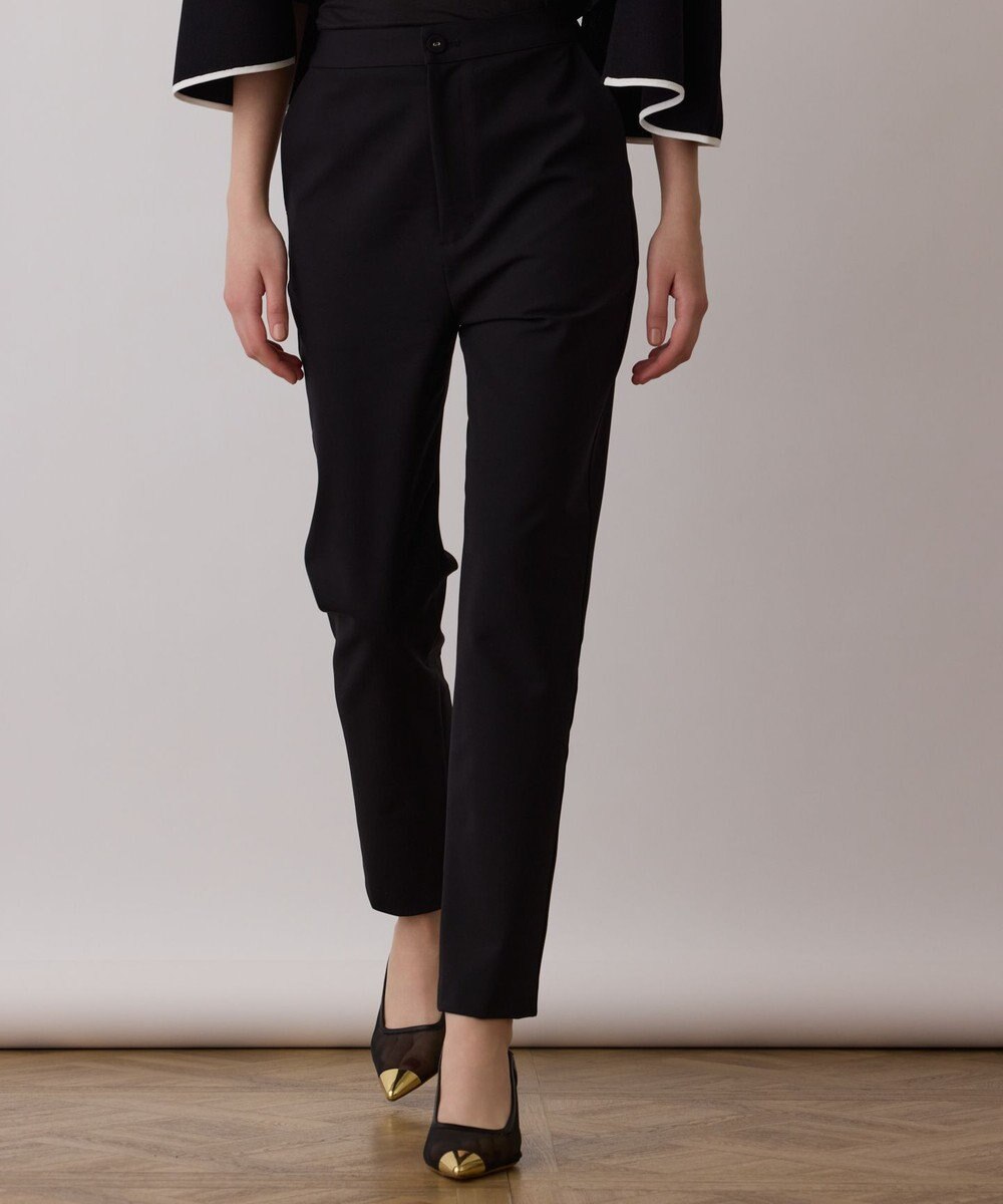 GRACE CONTINENTAL ストレッチテーパードパンツ 