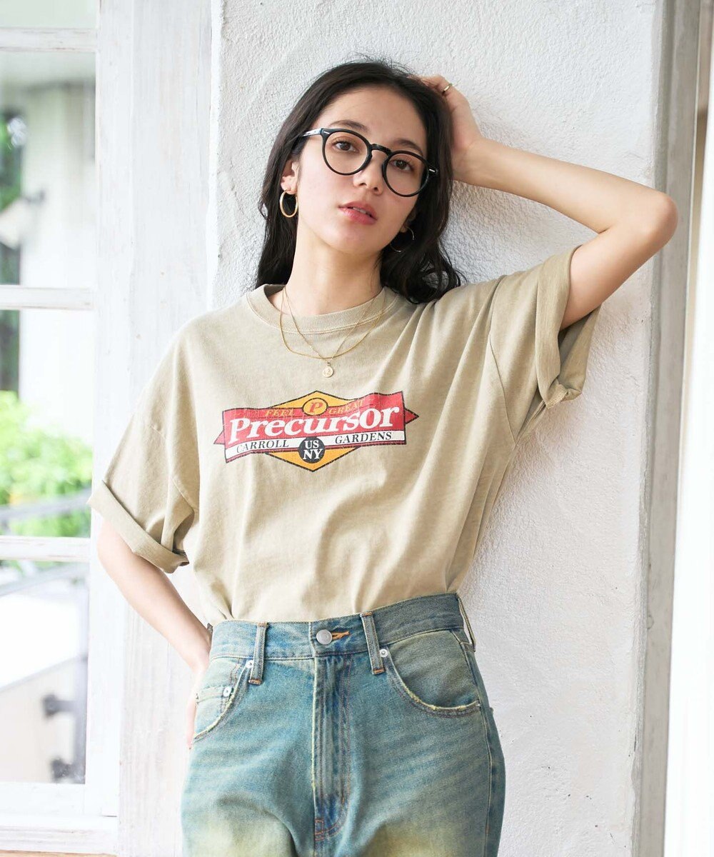 WEGO 【新色追加/ユニセックス着用アイテム/手洗い可/SMLサイズ展開】ピグメントグラフィックT（S） 