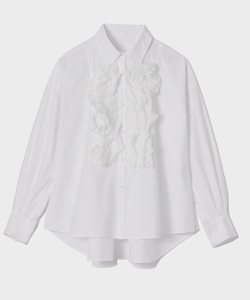 GRACE CONTINENTAL コサージュドレスシャツ 