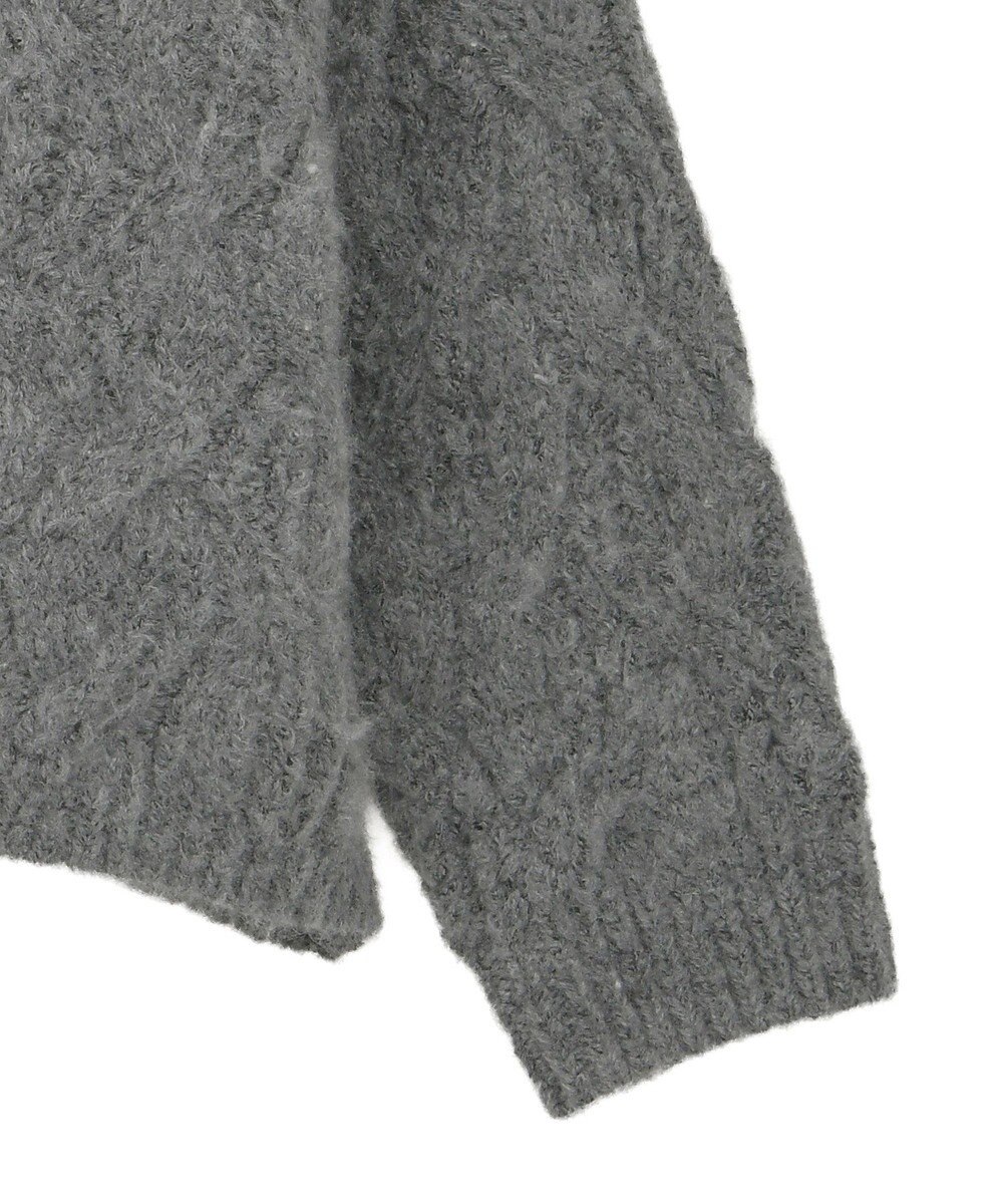 Green Parks ふわふわケーブルニットプルオーバー 