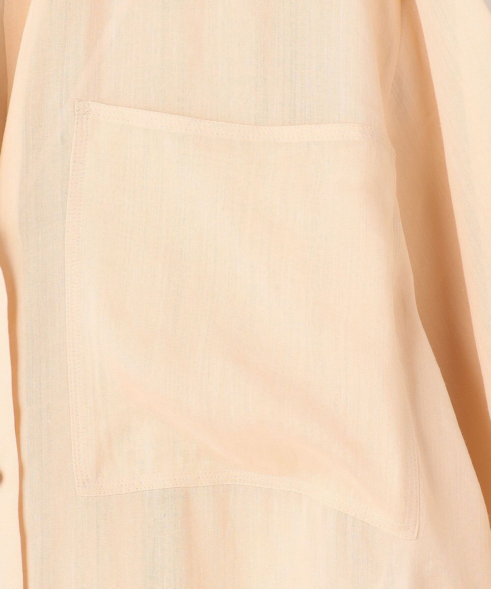 BEIGE， PAULINE / リネンヴィスコースオーバーサイズロングシャツ 