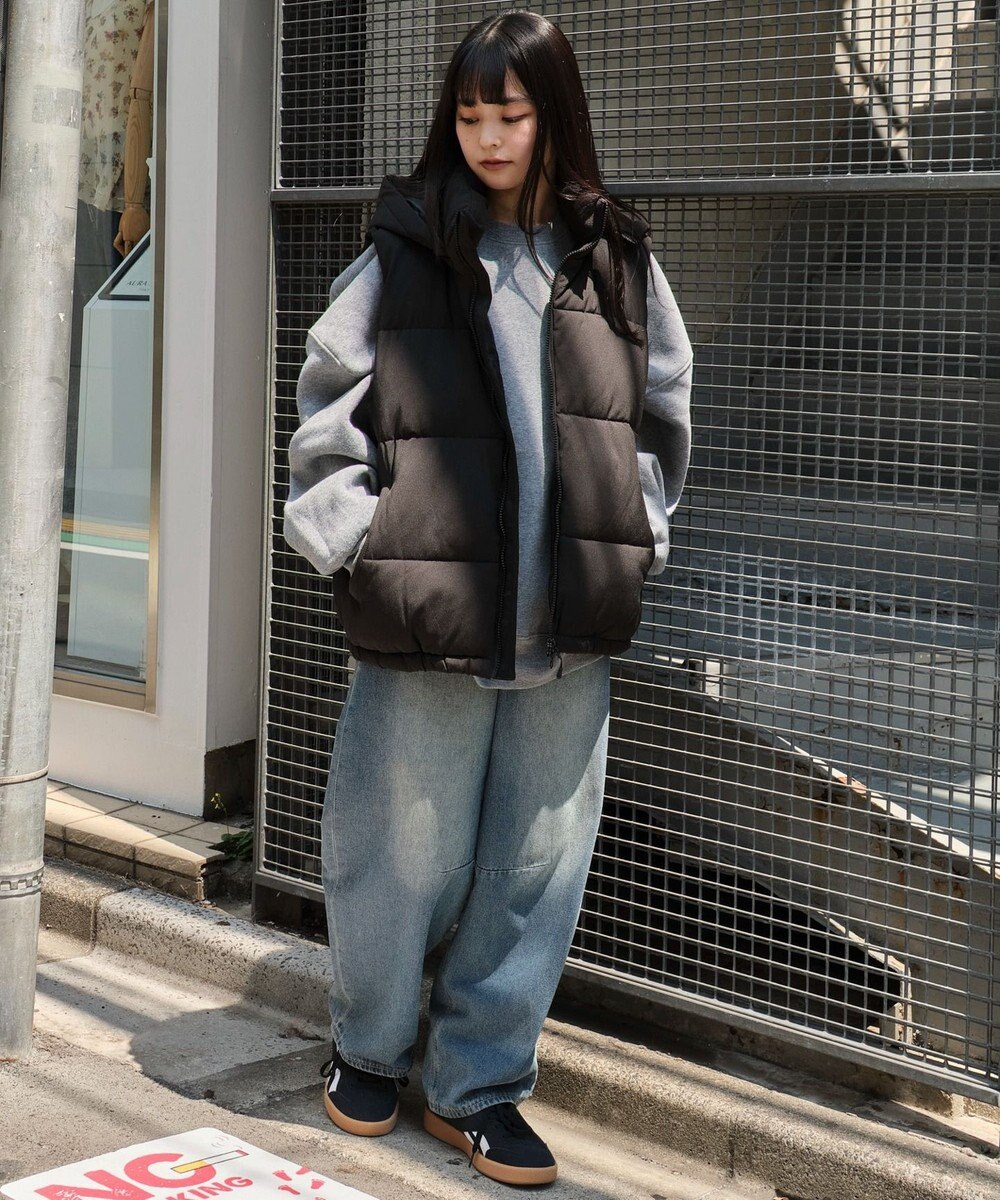 WEGO 【25年秋冬新作/ユニセックス着用ITEM/MLサイズ展開】2WAYパファーベスト 