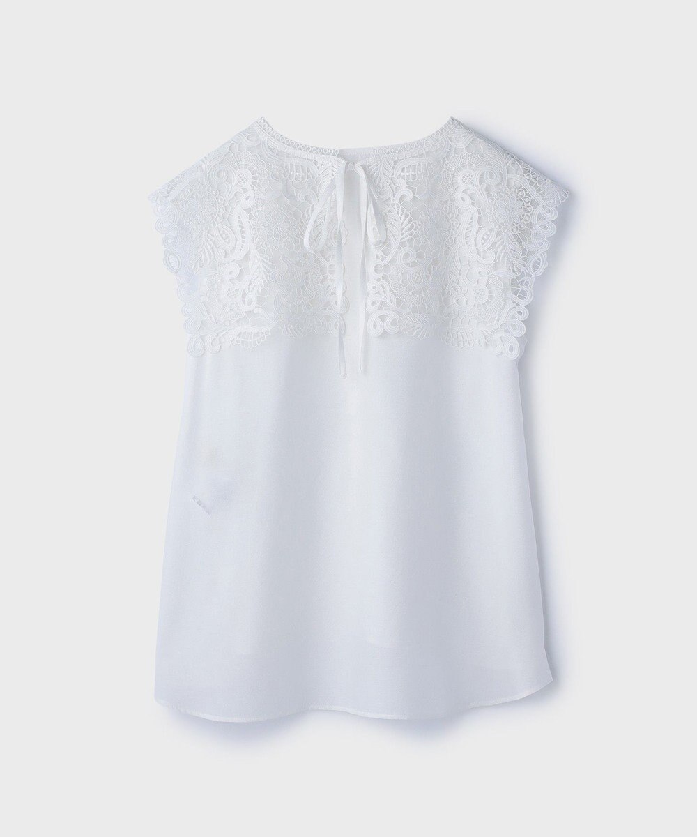 GRACE CONTINENTAL パターンレースカラーブラウス 