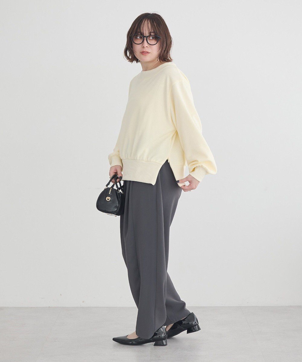 earth music&ecology 裾スリット裏毛プルオーバー 