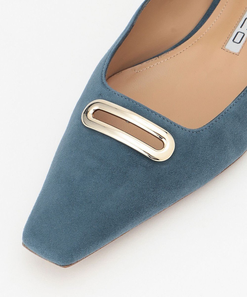 23区 PELLICO セミスクエアトゥ バックル パンプス 