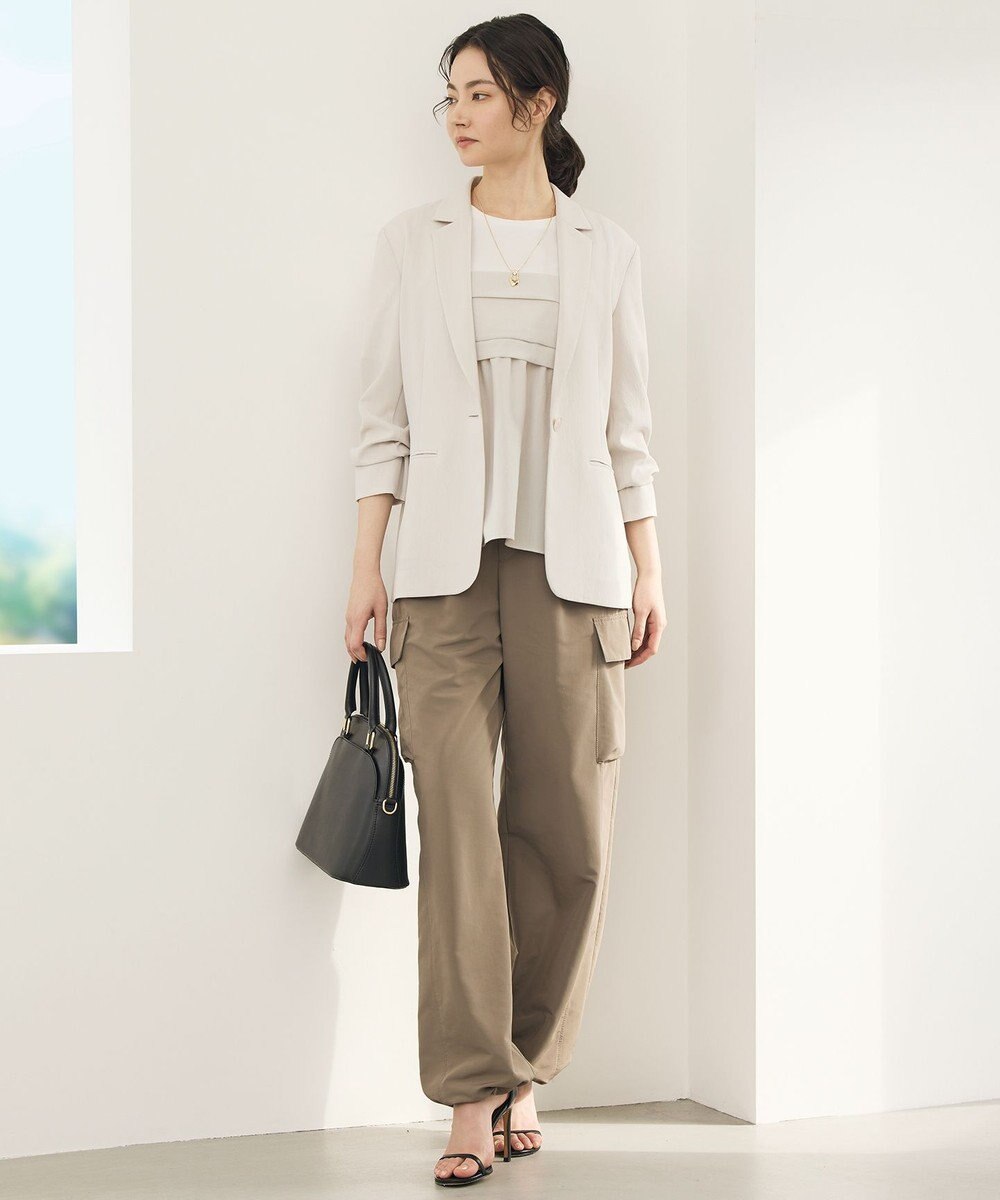 自由区 【カタログ掲載・セットアップ対応・セレモニー・ハレの日・通勤】テクスチャードスーツ ジャケット 