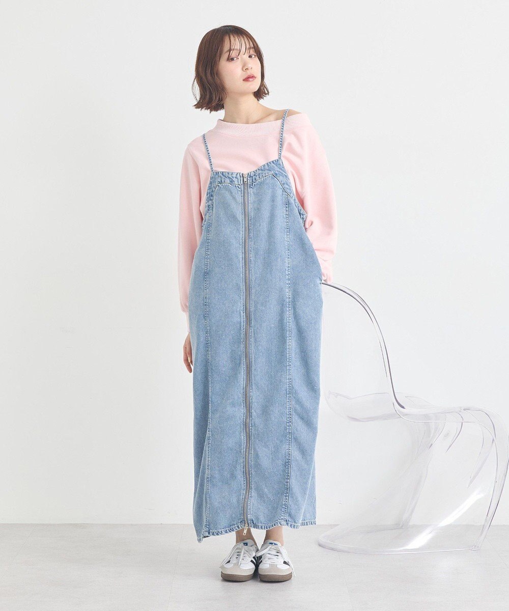 earth music&ecology 裾スリット裏毛プルオーバー 