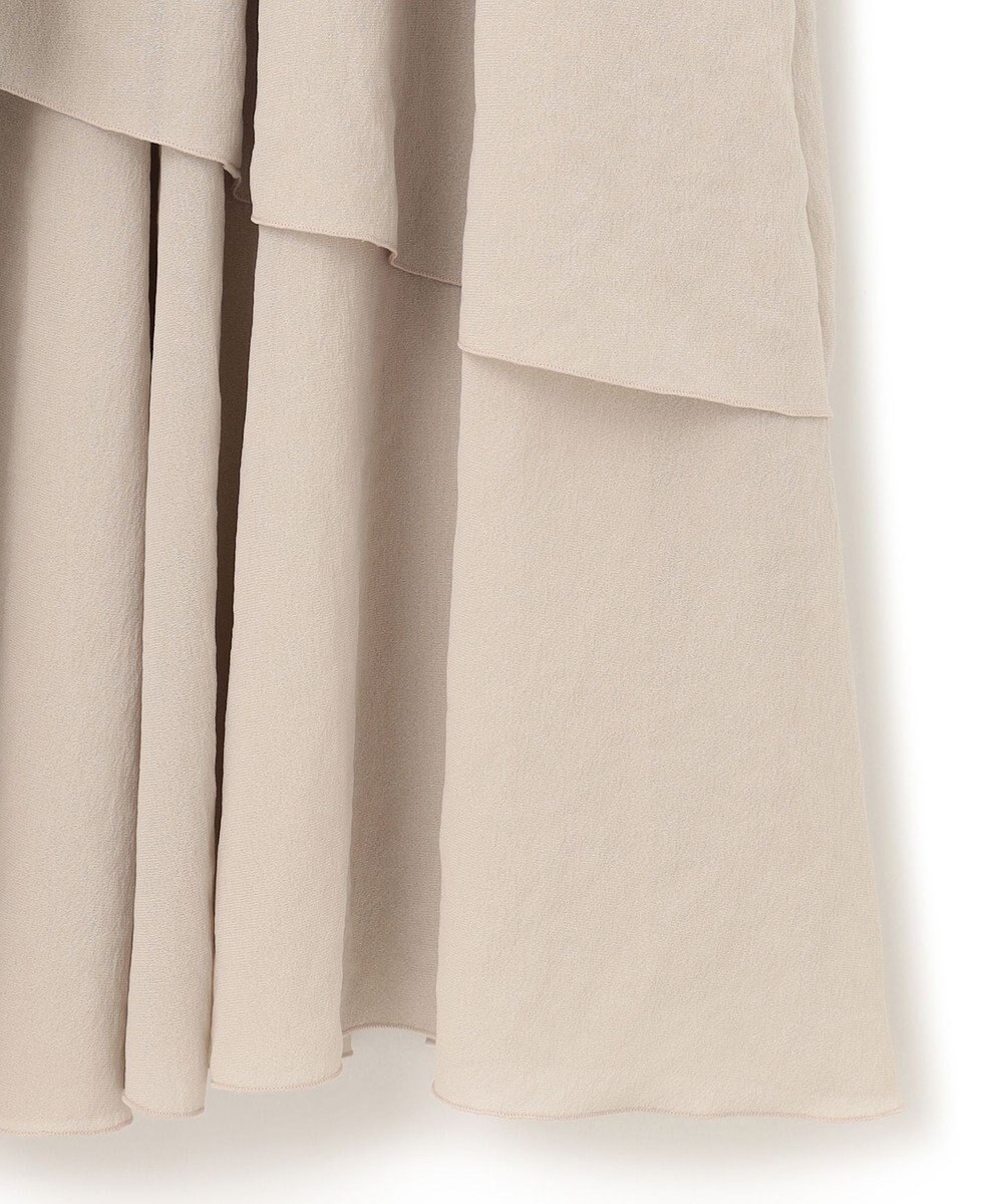 23区 L 【洗える】エアリージョーゼット ティアード スカート 