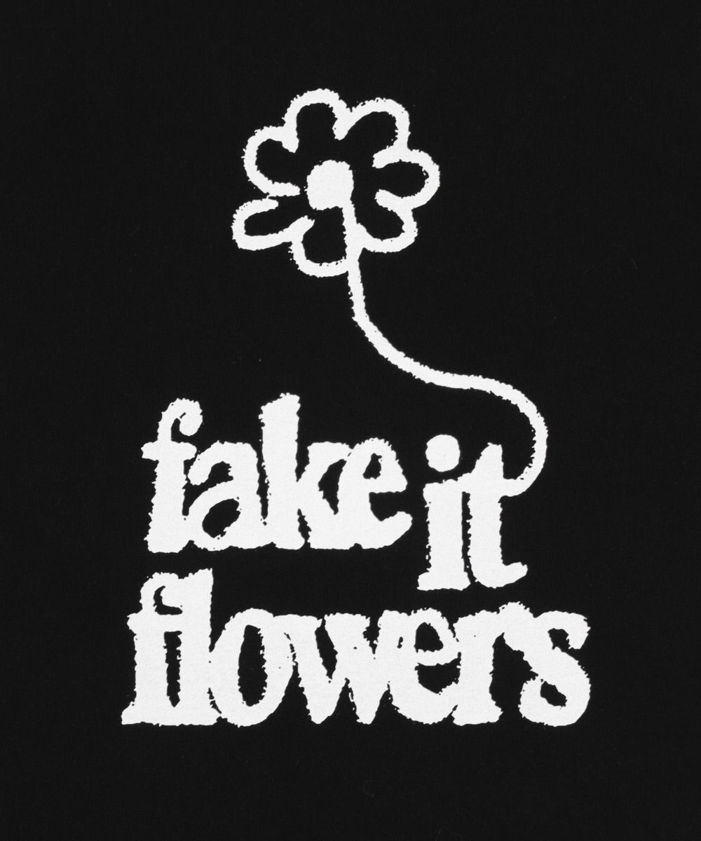 WEGO fake　it　flowersビッグT 