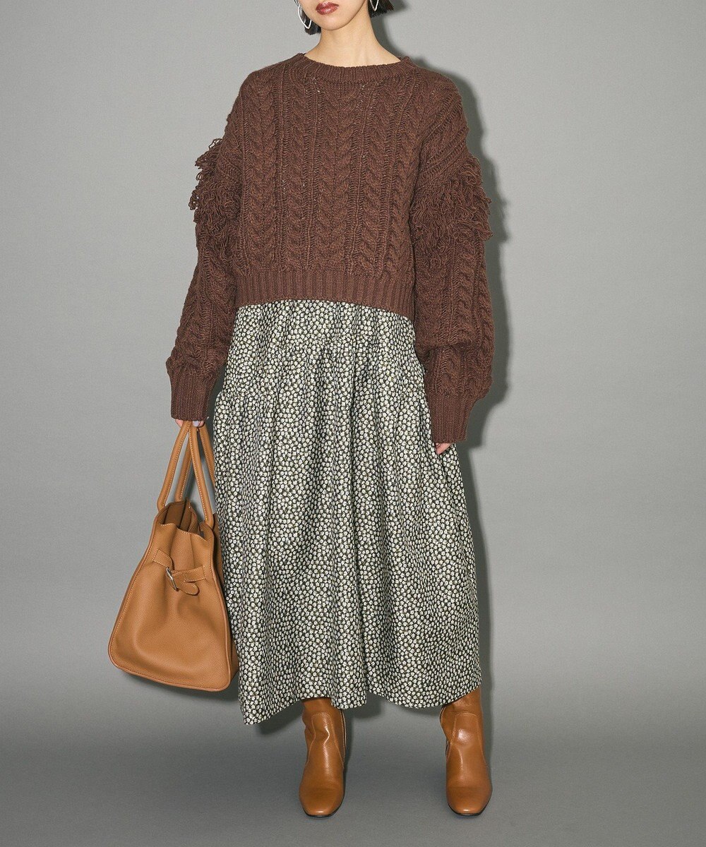 Green Parks ジャガードキャミワンピース 