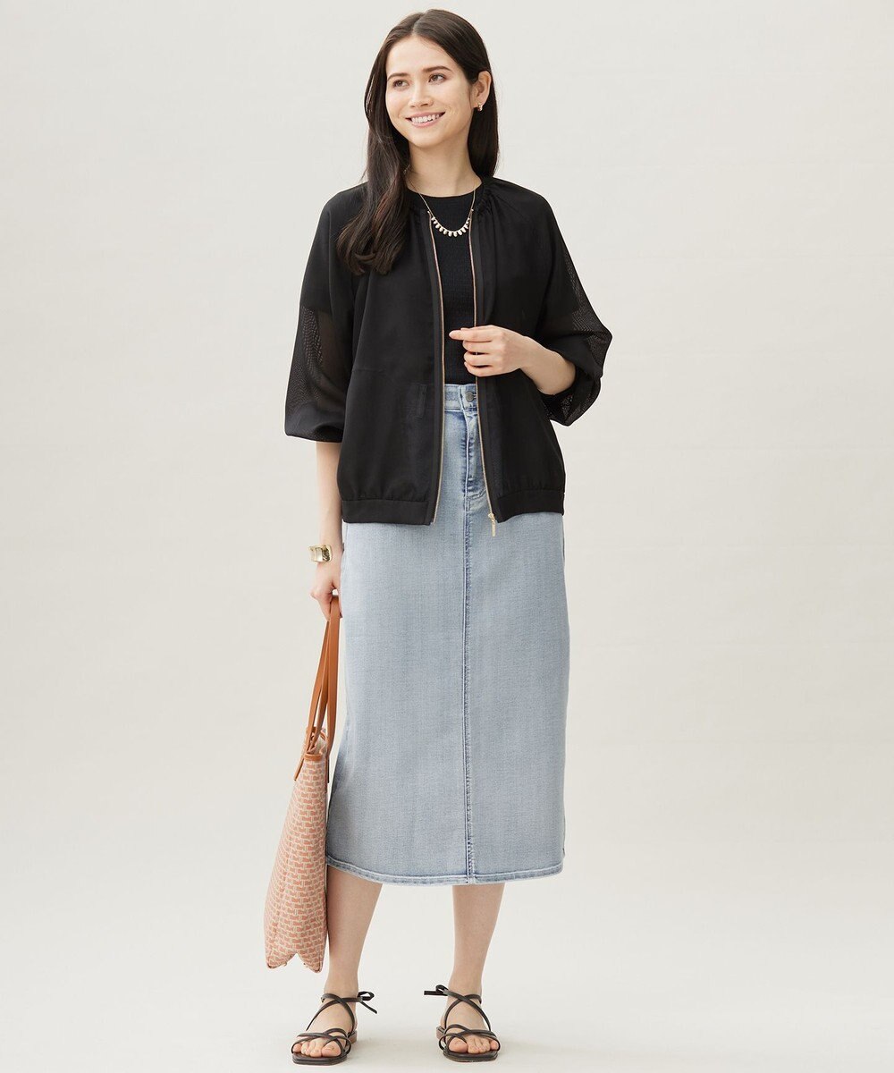 自由区 【洗える】シャーリングジャージー Tシャツ 