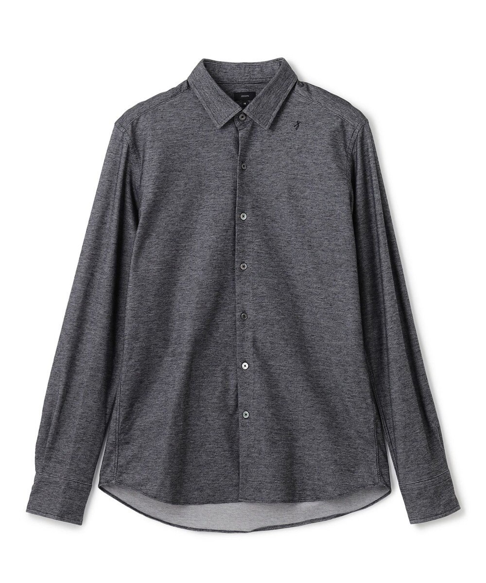 JOSEPH HOMME ツイルネルジャージー　レギュラーカラーシャツ 