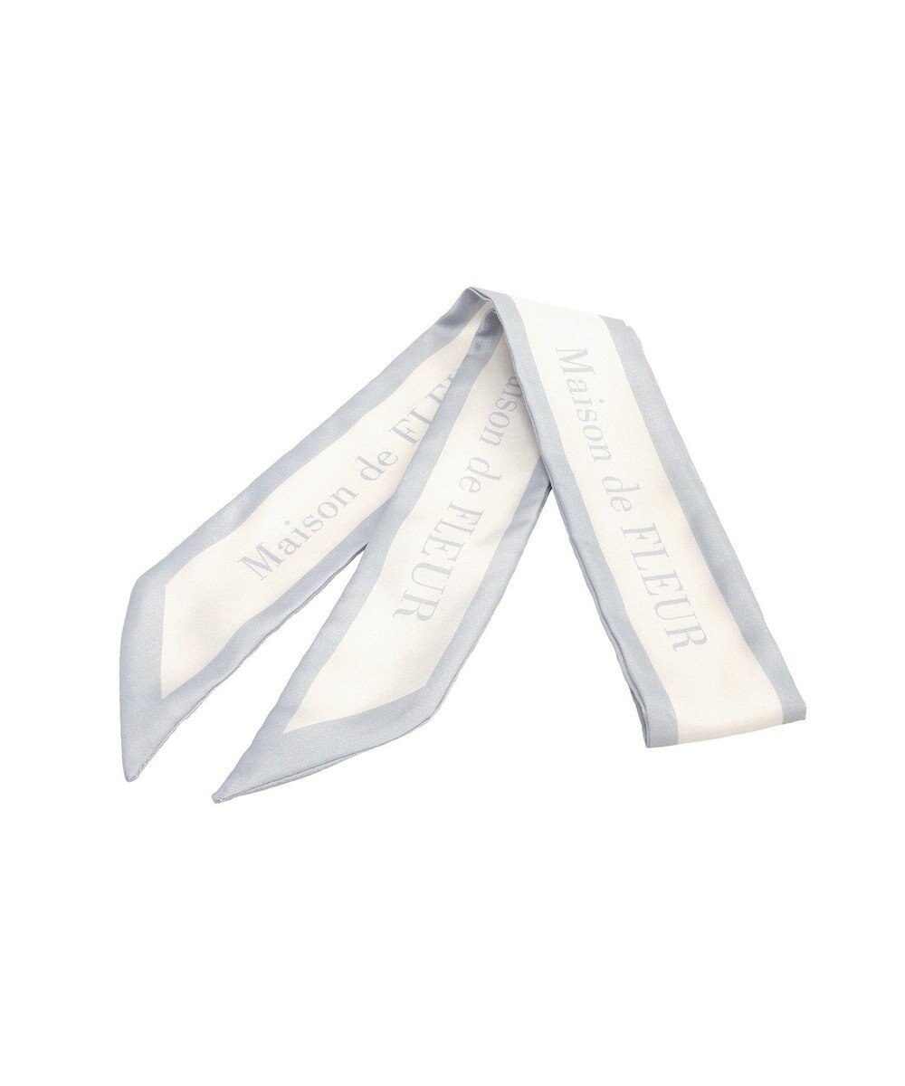 Maison de FLEUR スカーフ付きリボンキルティング2Wayスクエアトート 