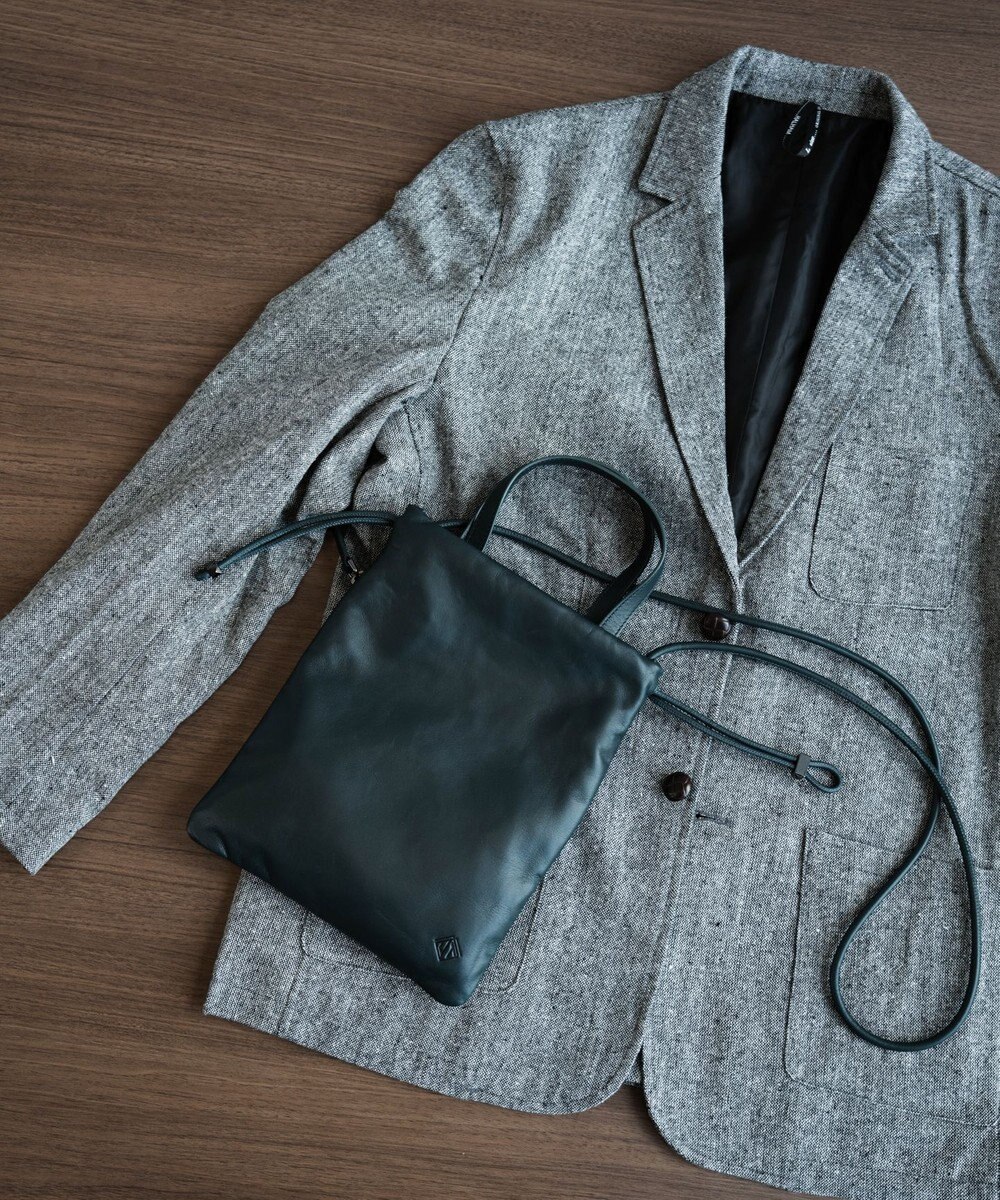 ACE BAGS & LUGGAGE ultma TOKYO アイオ 巾着 ショルダーバッグ 11982 本革 サコッシュ 