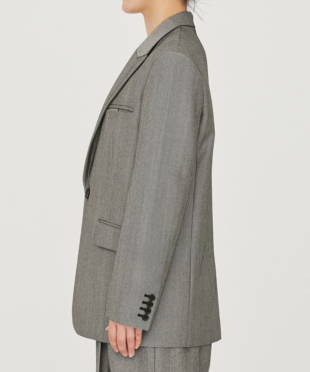 uncrave ヘリンボーンスーツ ジャケット（uncrave WHITE） 