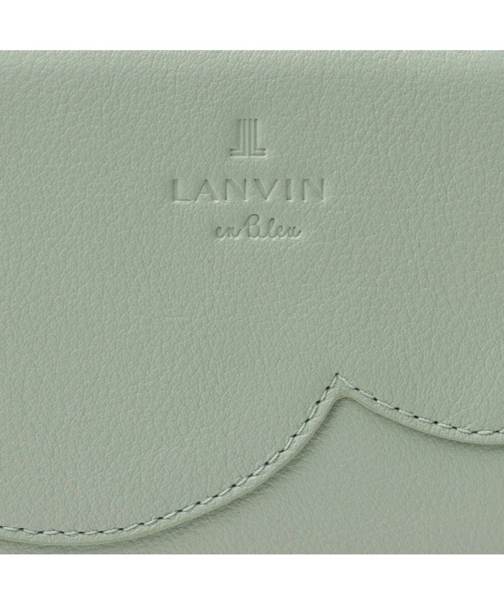 LANVIN en Bleu デクール 二つ折りLファスナー財布 