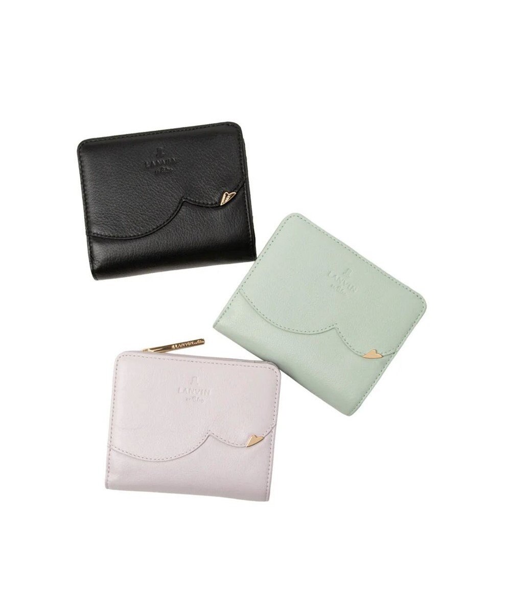 LANVIN en Bleu デクール 二つ折りLファスナー財布 