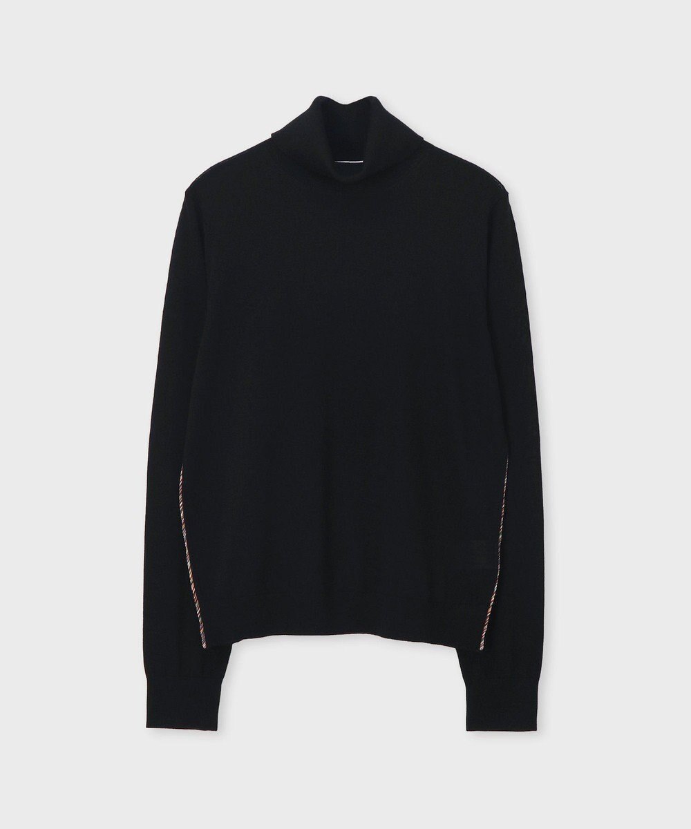 Paul Smith ドレープウール ストライプ タートルネック ニット 