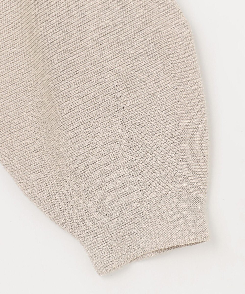 ANY 【洗濯機可】パフスリーブガーターニット 