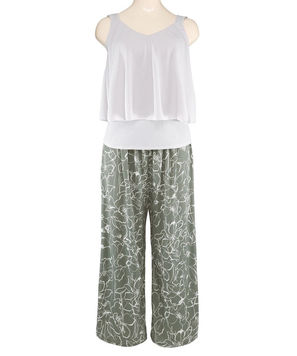 San-ai Resort（三愛水着楽園） ロングパンツセット　13L・15L　【Coral veil（コーラルヴェール）】 