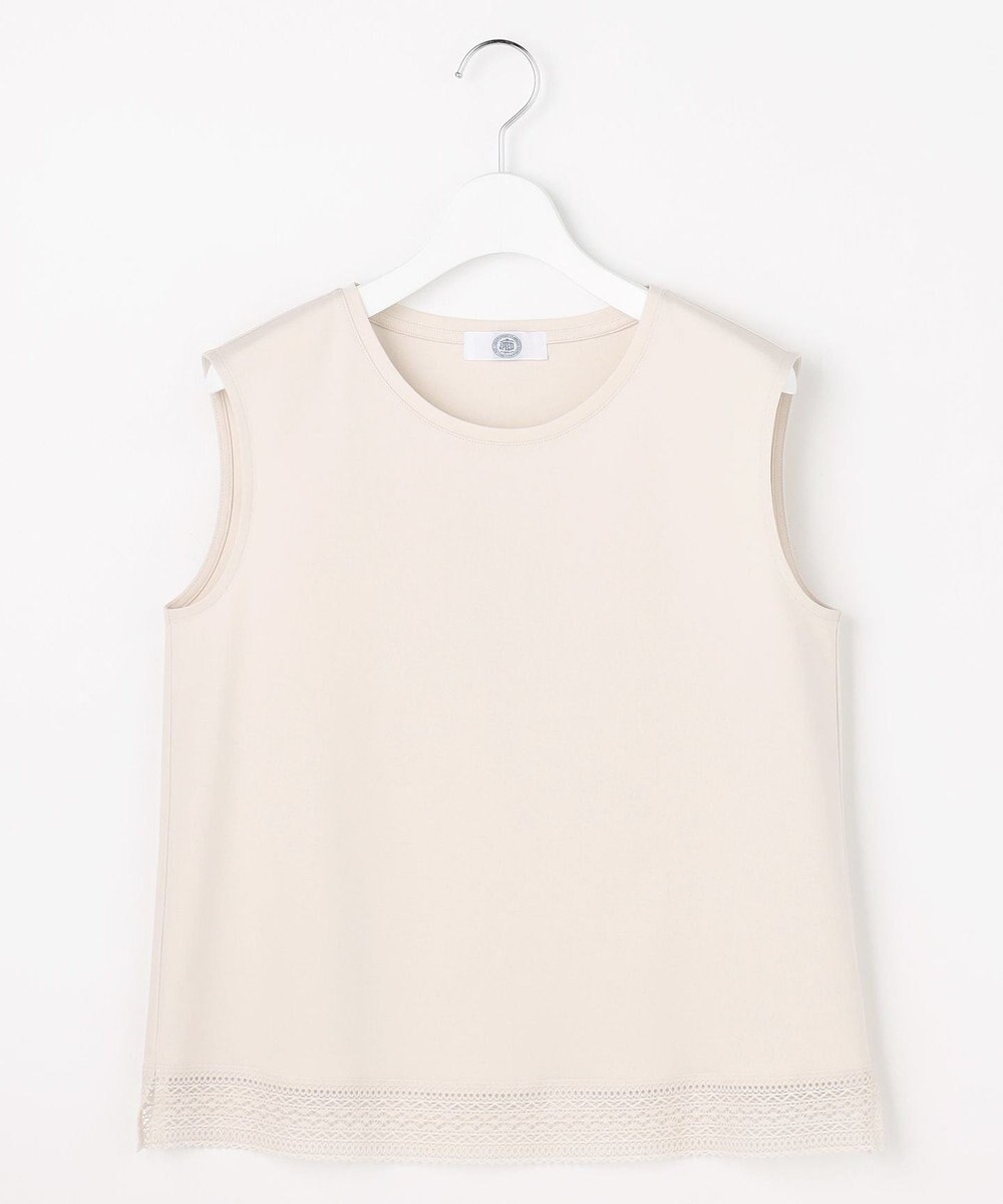 J.PRESS LADIES コットンスムース ノースリーブ カットソー 