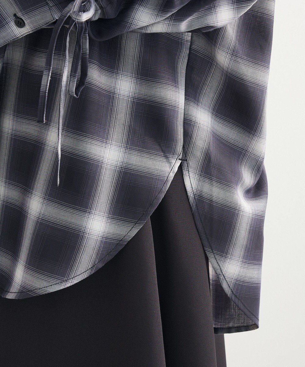 Green Parks ・ＥＬＥＮＣＡＲＥ　ＤＵＥ　チェックギャザーシャツ 