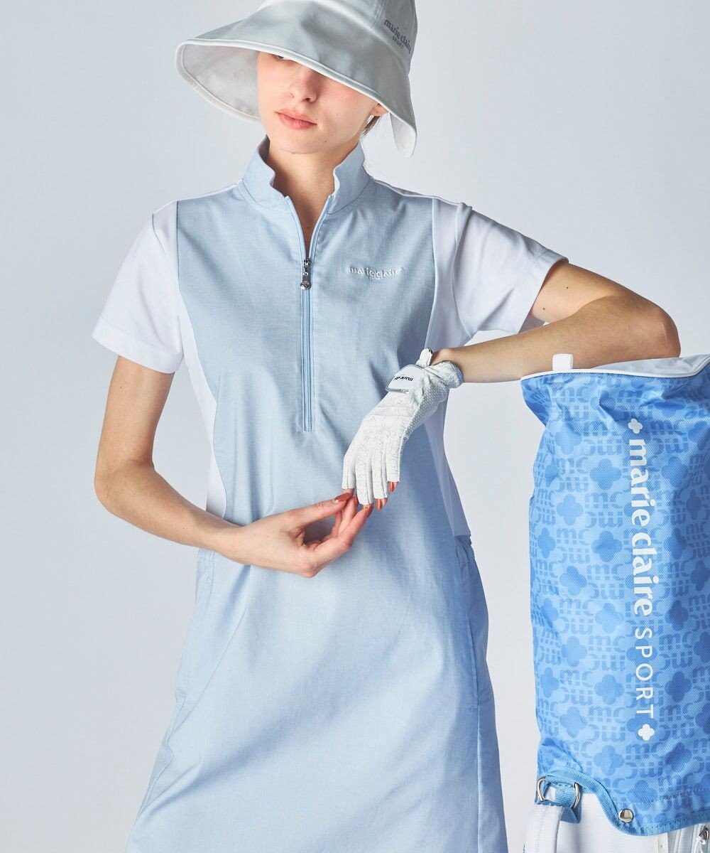 FILA GOLF／marie claire 【marie claire SPORT】 異素材MIXワンピース 