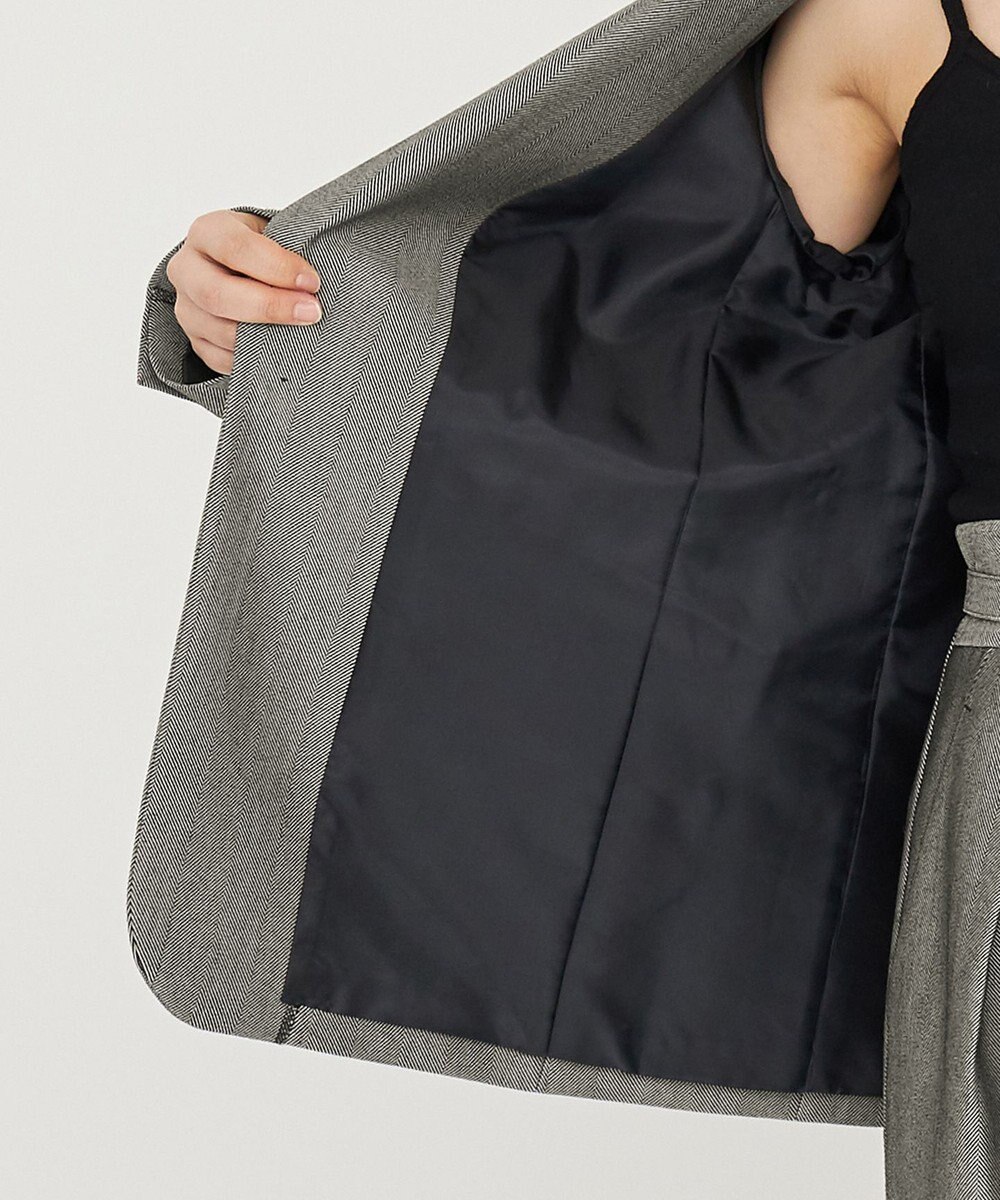 uncrave ヘリンボーンスーツ ジャケット（uncrave WHITE） 