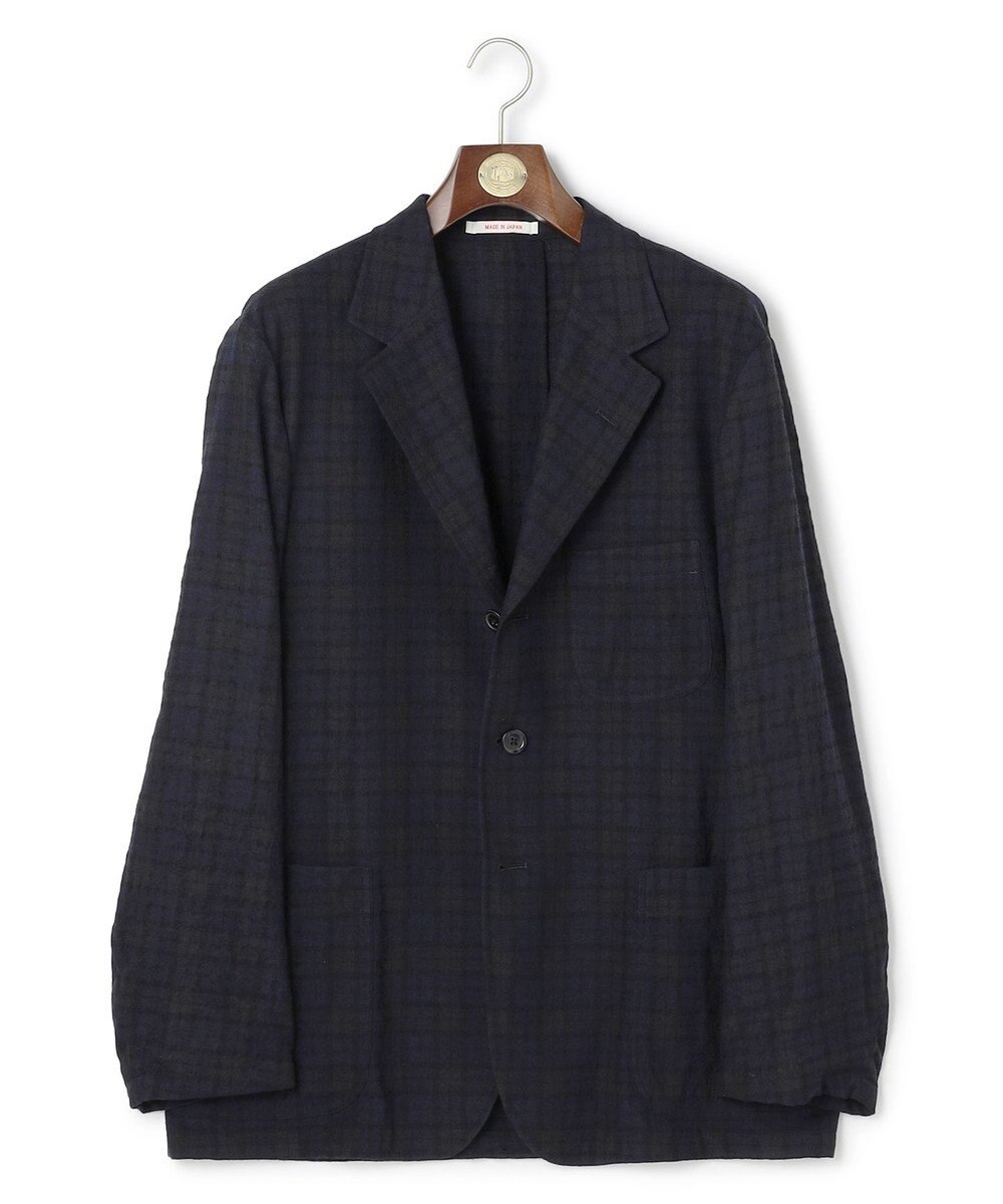 J.PRESS MEN 【J.PRESS ORIGINALS】Wool Nylon Refine Tartan Check 3B Sack Jacket / Japan Made 