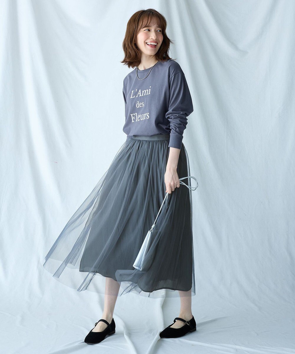 ANY 【洗濯機可】フロッキーロゴロングＴシャツ 