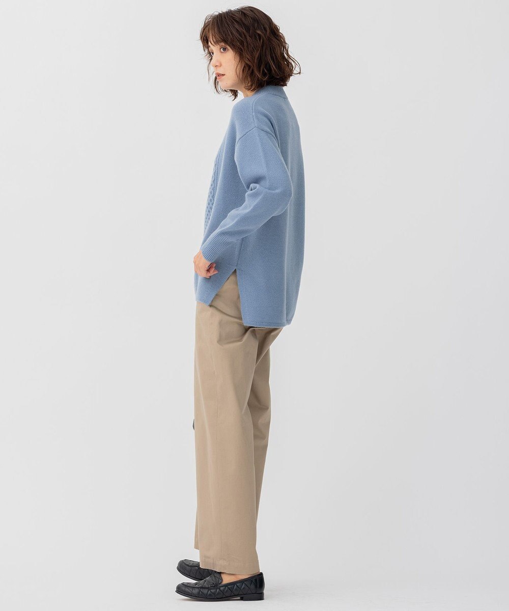 23区 【洗える】ウールカシミヤブレンド チュニック ニット 