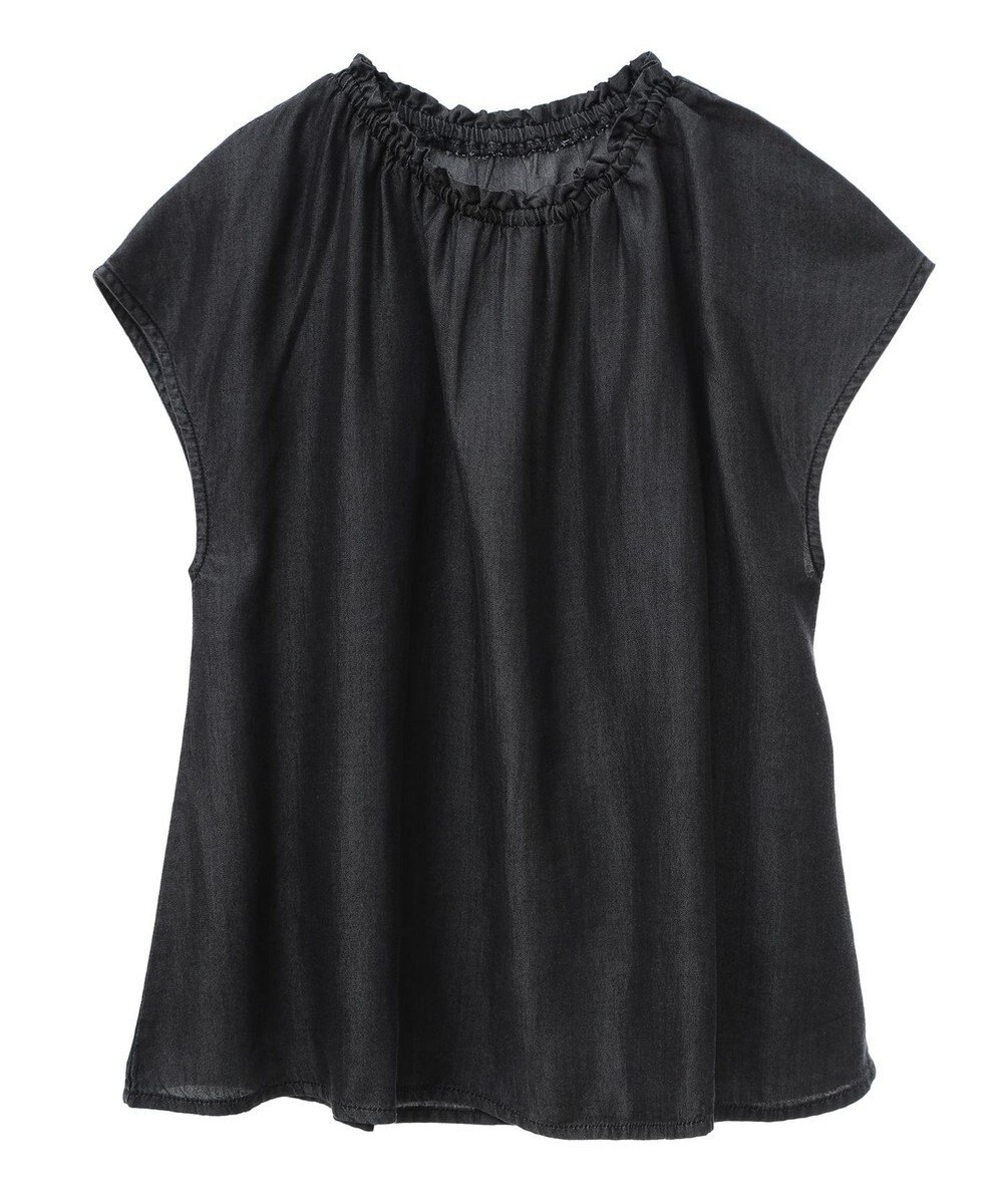 CRAFT STANDARD BOUTIQUE やわらかデニムフレンチスリーブブラウス 